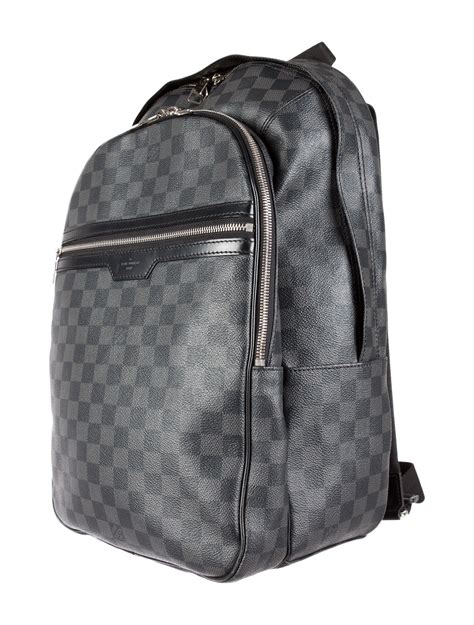 louis vuitton michael backpack dimensions|louis vuitton black damier backpack.